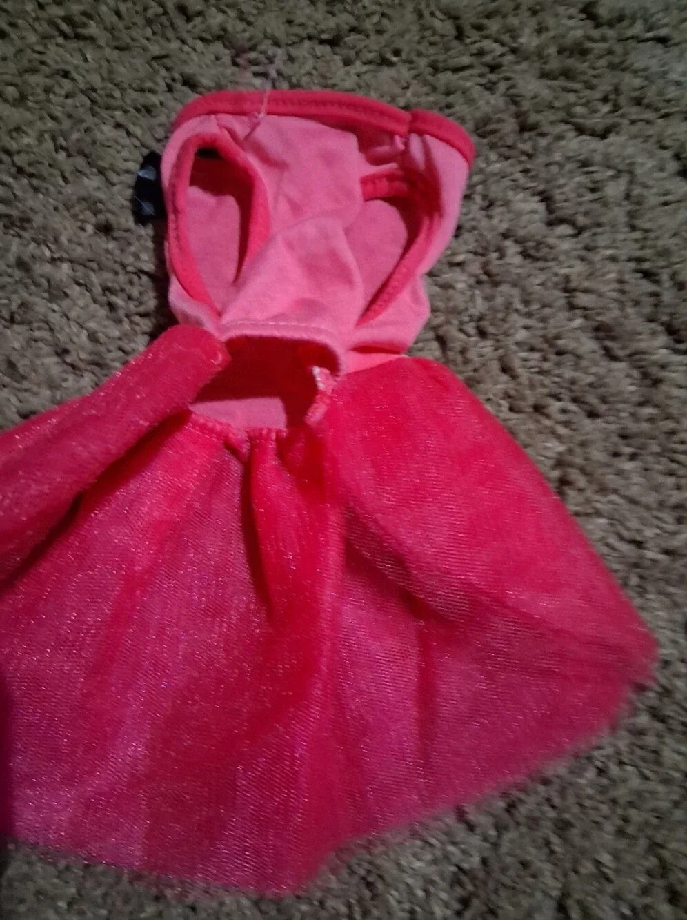 Pink Sparkle Tulle Dress with Bow Accent